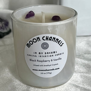In My Dreams Crystal Intention Candle