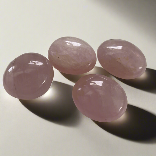 Rose Quartz Palm Stone