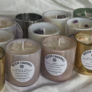 Love Crystal Intention Candle