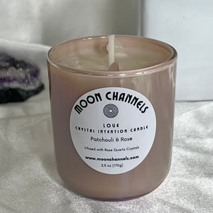 Love Crystal Intention Candle