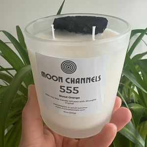 555 Angel Number Candle