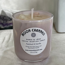 Load image into Gallery viewer, Peace &amp; Love Crystal Intention Candle