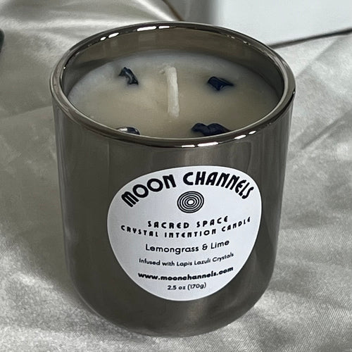 Sacred Space Crystal Intention Candle