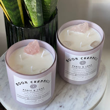 Load image into Gallery viewer, Peace &amp; Love Crystal Intention Candle