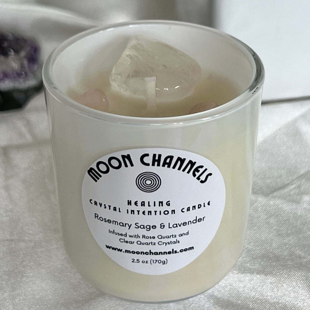 Healing Crystal Intention Candle