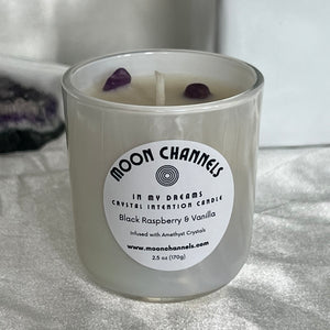 In My Dreams Crystal Intention Candle