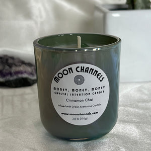 Money, Money, Money Crystal Intention Candle
