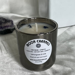 Sacred Space Crystal Intention Candle