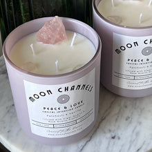 Load image into Gallery viewer, Peace &amp; Love Crystal Intention Candle