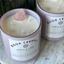 Load image into Gallery viewer, Peace &amp; Love Crystal Intention Candle