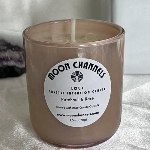 Love Crystal Intention Candle