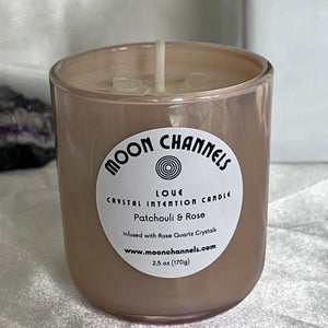 Love Crystal Intention Candle