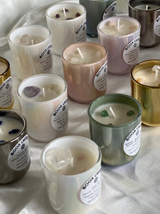 Money, Money, Money Crystal Intention Candle