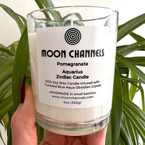 Aquarius Zodiac Candle